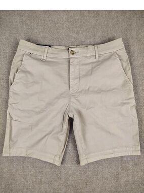 Men's Hugo Boss Light Beige Chino Slice Shorts Slim Fit Cotton Blend 32R/48 IT